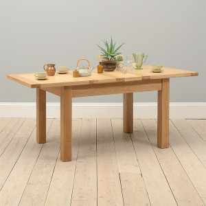 Forrester : Bàn Ăn Gỗ Sồi  Kéo Giản 1m5 -> 1m85 -> 2m2